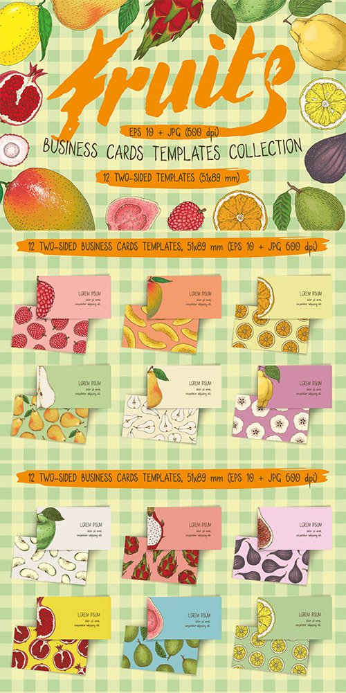 Fruit Business Cards Templates