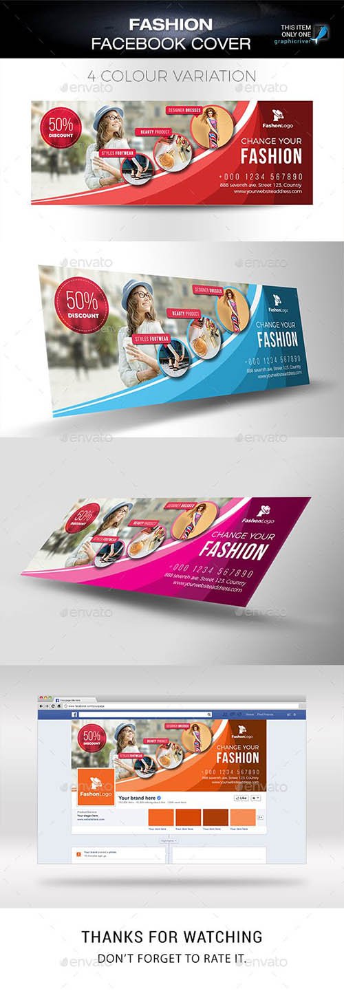 GraphicRiver - Fashion Facebook Cover 23137999