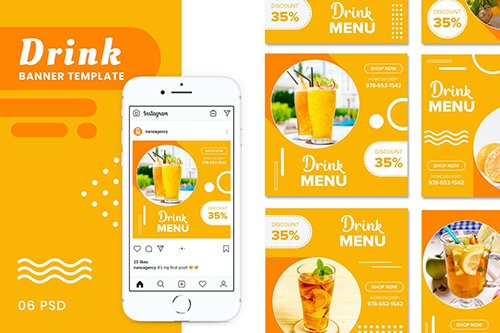 Drink Banners Templates