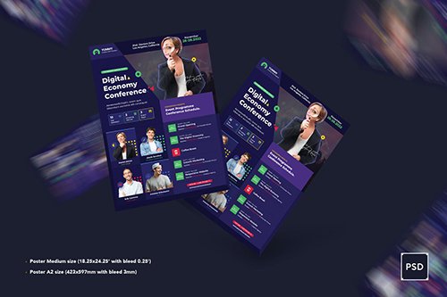 Conference Poster PSD Template