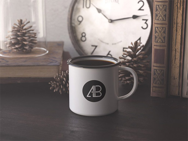 Enamel Mug Mockup