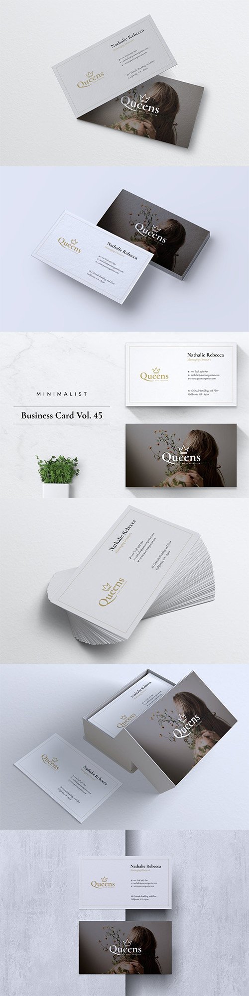 Minimalist Business Card Vol. 45 PSD