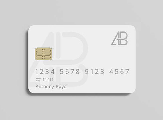 Credit Card PSD Mockup