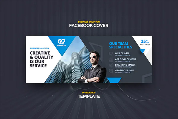 Gregor Business Facebook Cover Template