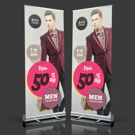 Mens Fashion Roll Up PSD Banner