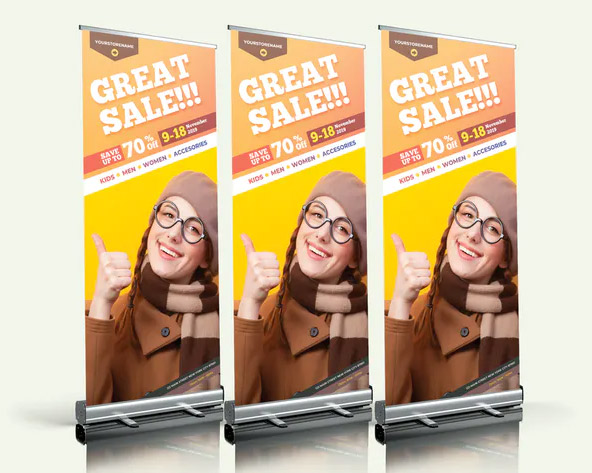 Fashion Sale Roll Up PSD Banner