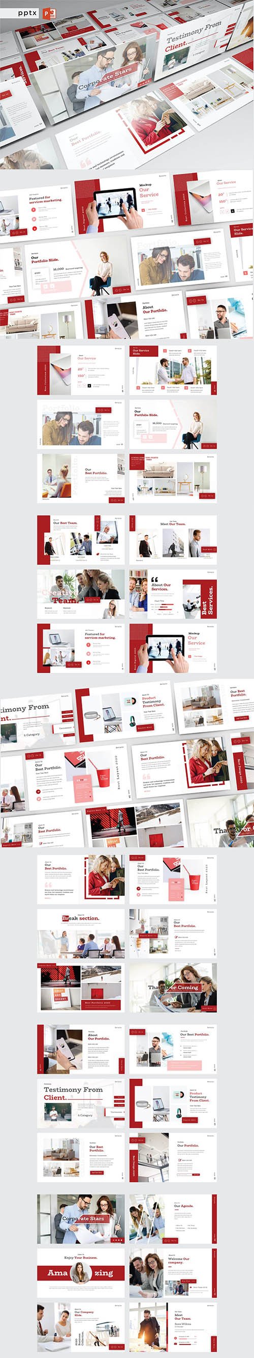 CORPORATE STARS - PowerPoint, Keynote, Google Slides Presentation