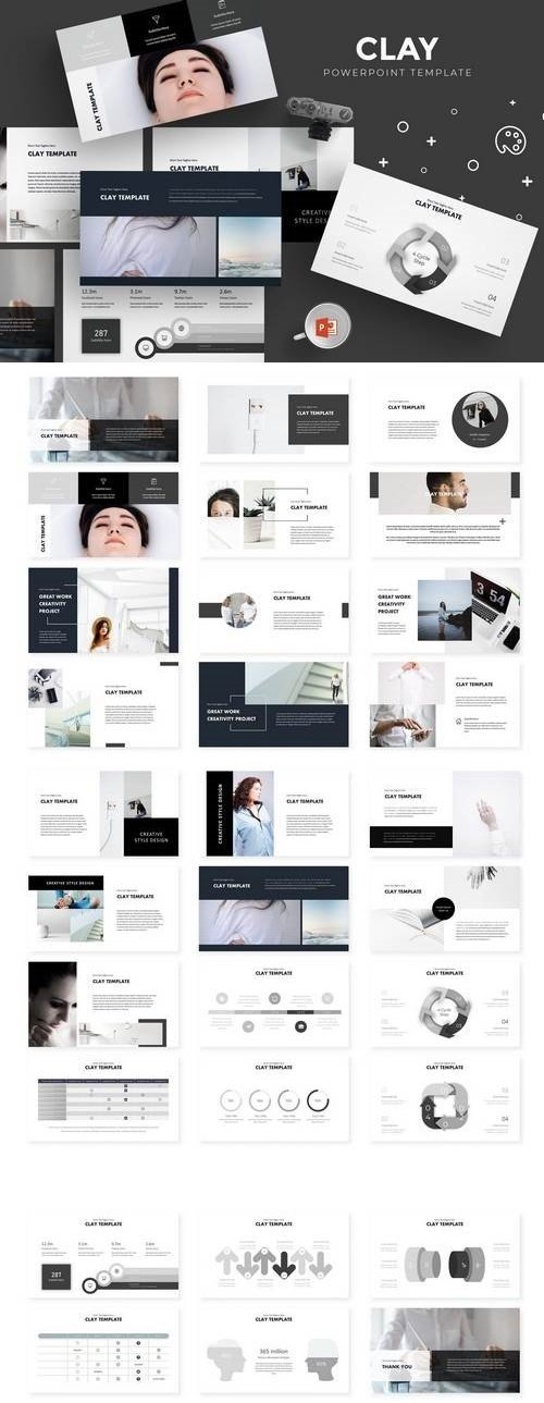 Clay - Powerpoint, Keynote, Google Sliders Templates