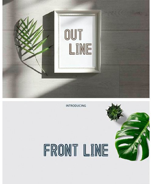 Out Line Font