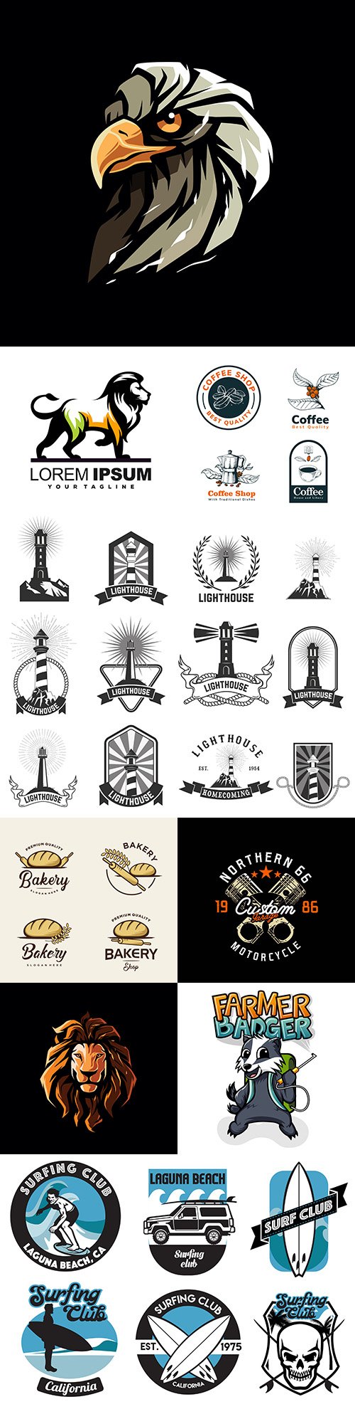 Creative company logos business corporate design 72