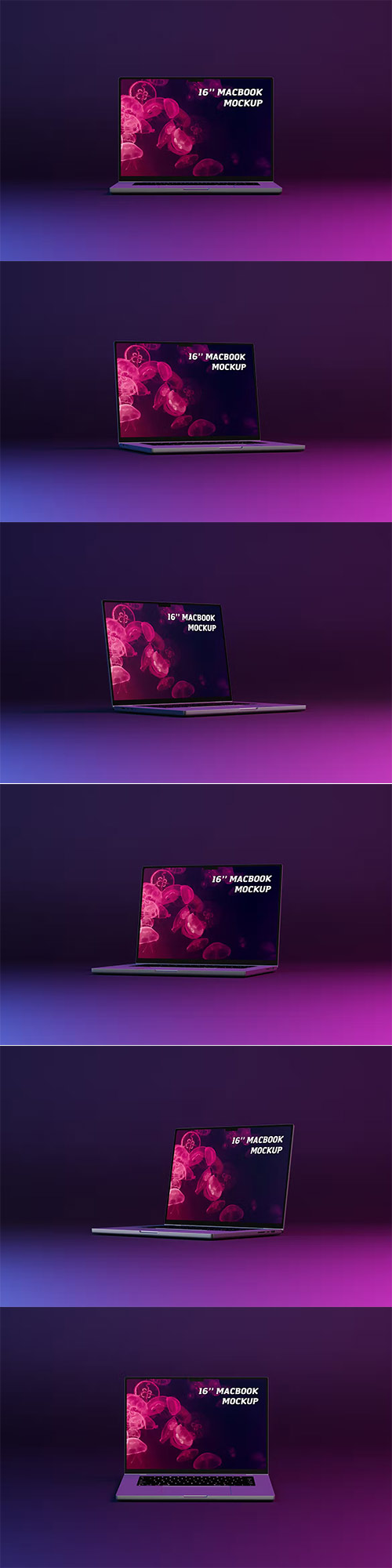 Neon 16' MacBook Screen Mockup