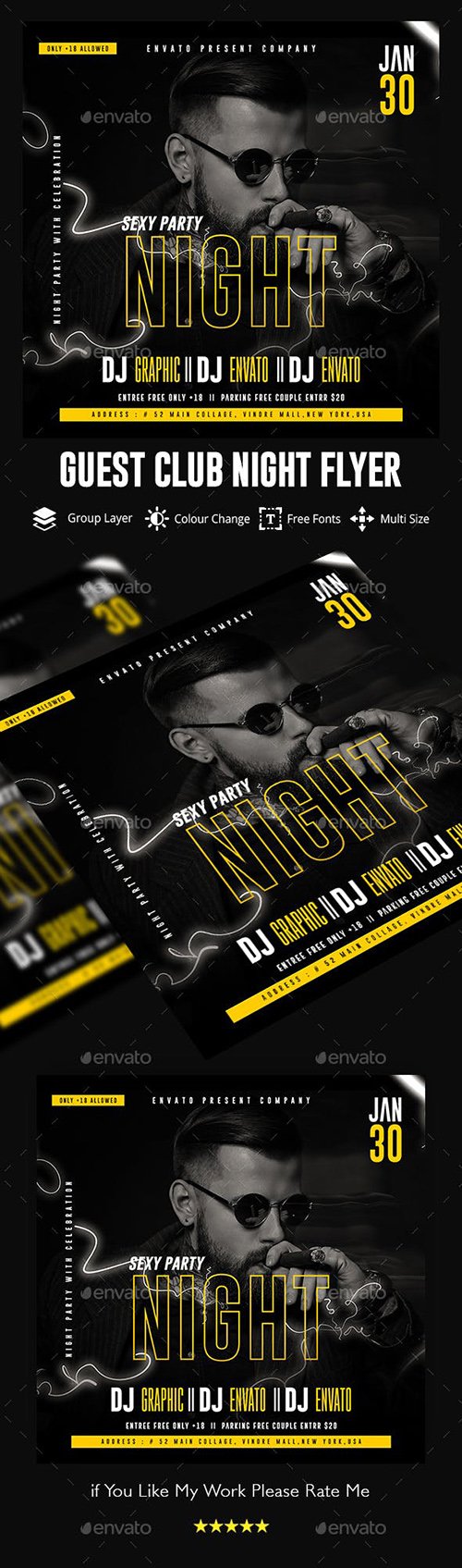 GraphicRiver - Guest Dj Night Flyer Template 23126639