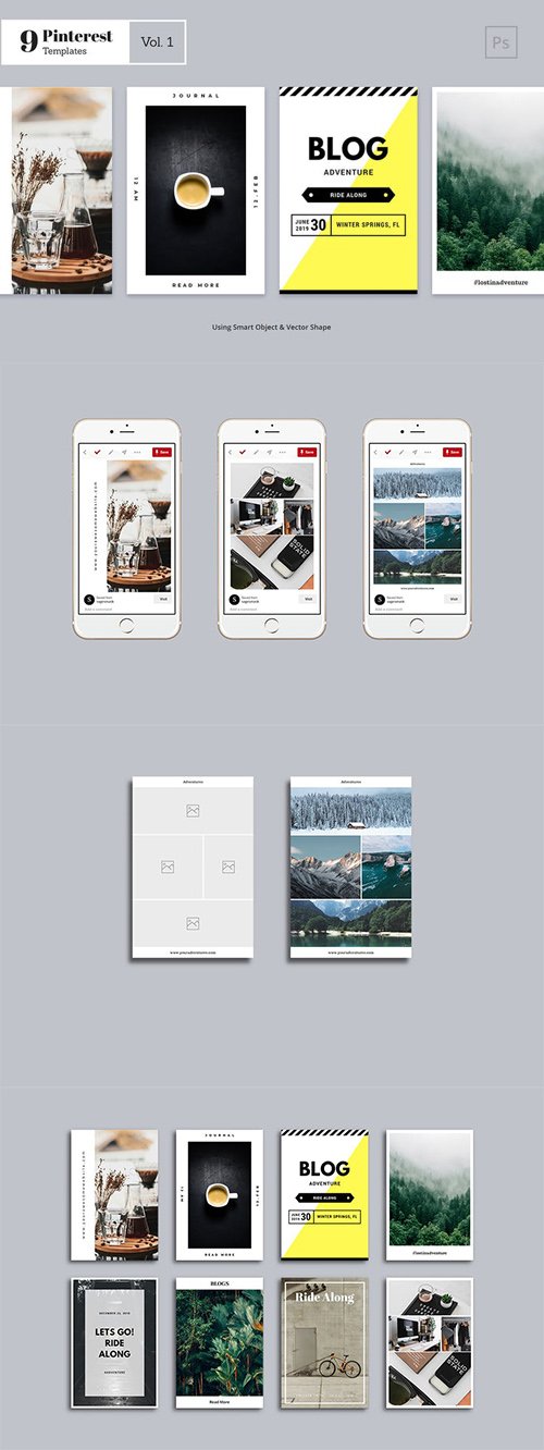 Pinterest Templates Vol. 1