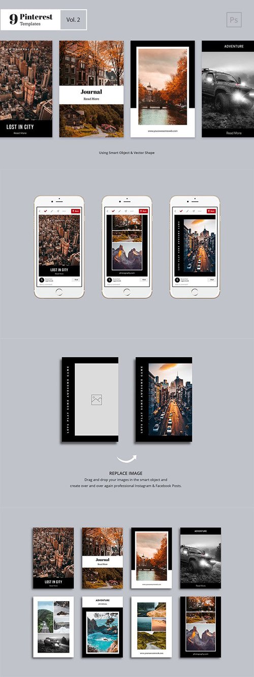 Pinterest Templates Vol. 2