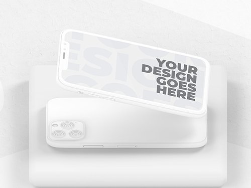 Clay Style Smartphone Mockup 346930865