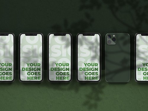 Smartphone Mockup with Plaster Background 346930655