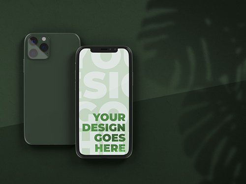 Smartphone Mockups with Front and Back 346930337