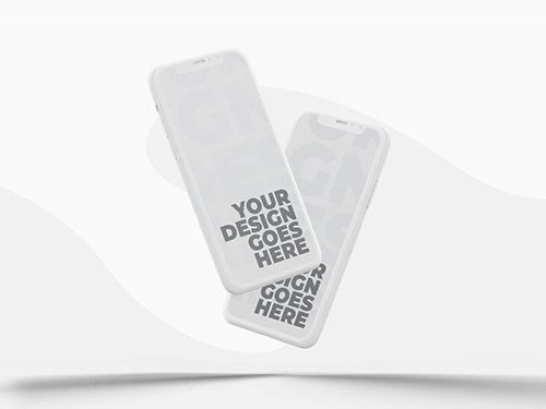 Smartphone Mockup on White Background 346930365