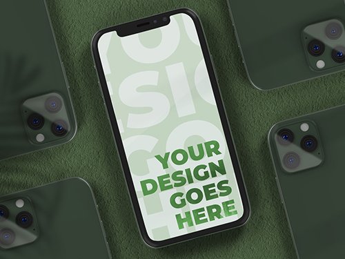 Front and Back Smartphone Mockup 346930716