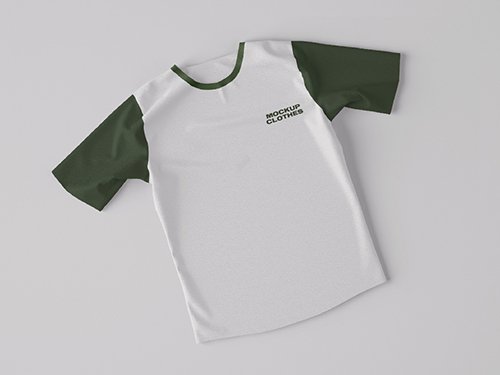 Top View of T-Shirt Mockup 346556680
