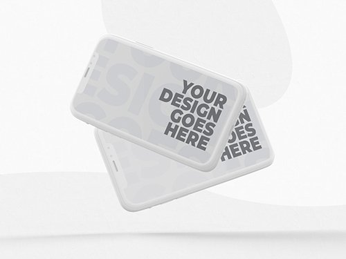 White Clay Standup Smartphone Mockup 346936809
