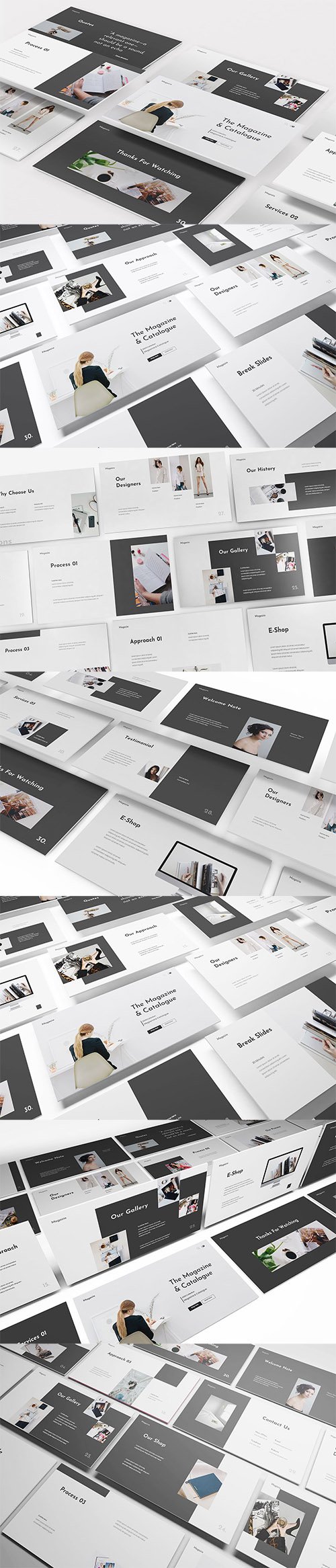 Magazine Lookbook PowerPoint, Keynote, Google Slides Template