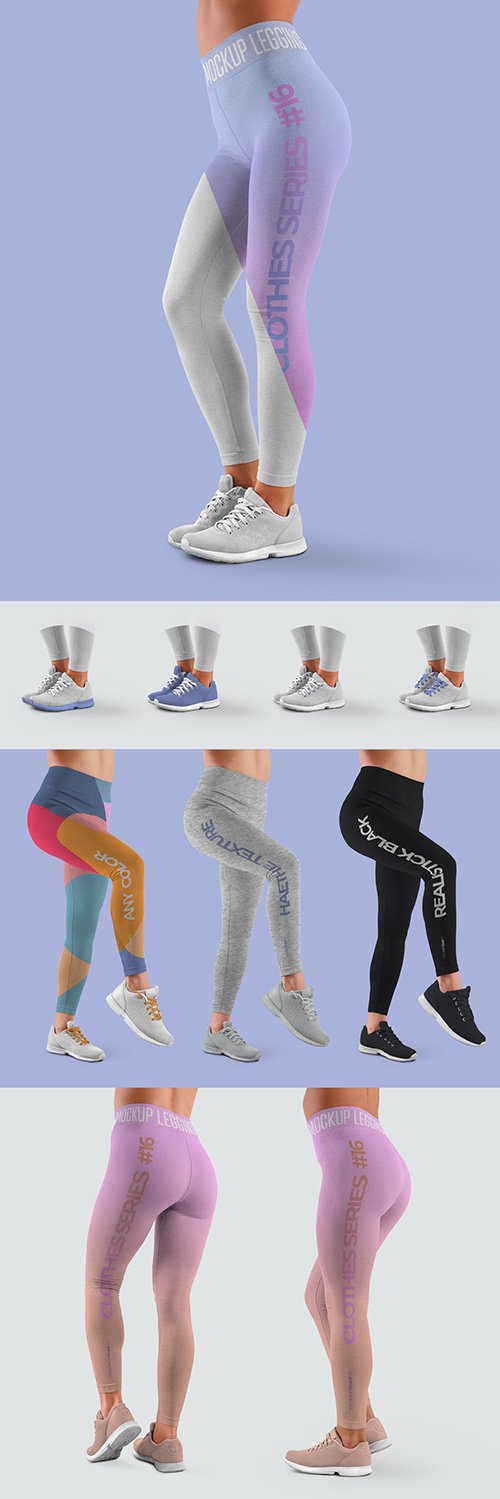 4 Athletic Leggings Mockups 334201041