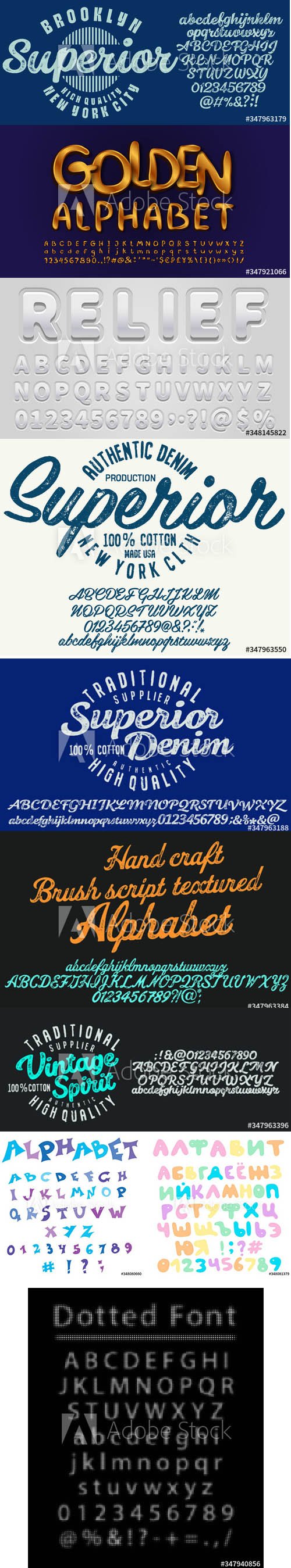 Vector Font Pack Vol 2