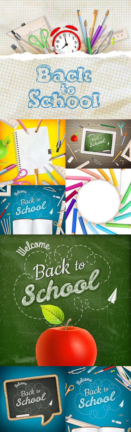 Back to school and accessories collection illustration 40