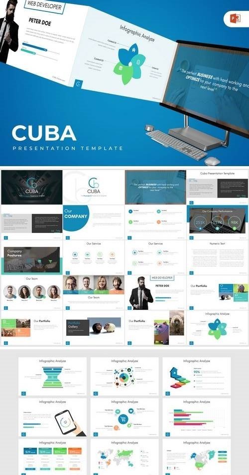 Cuba - Powerpoint, Keynote, Google Sliders Templates
