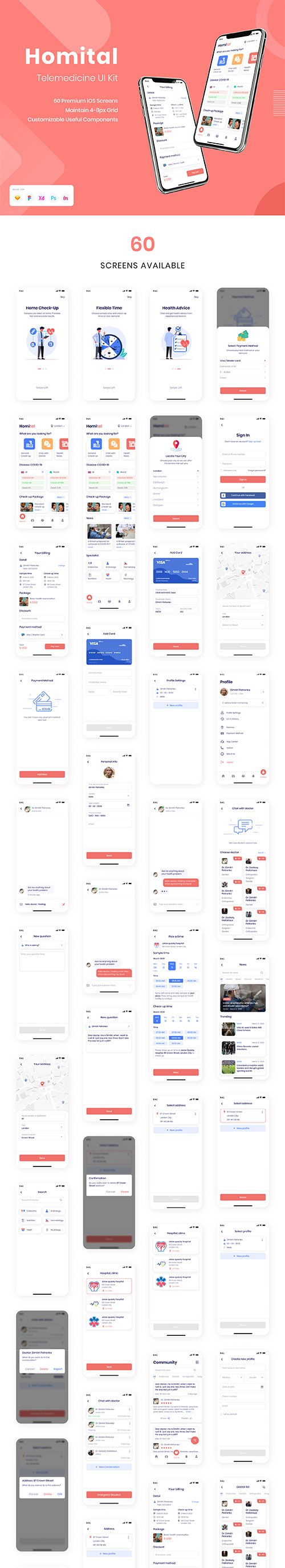 Homital - Telemedicine UI Kit