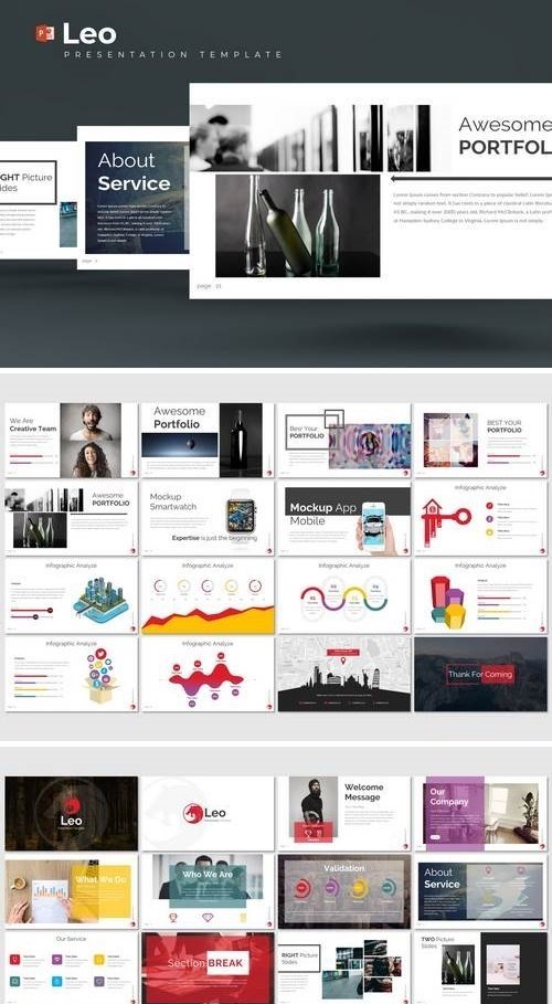 Leo - Powerpoint, Keynote, Google Sliders Templates