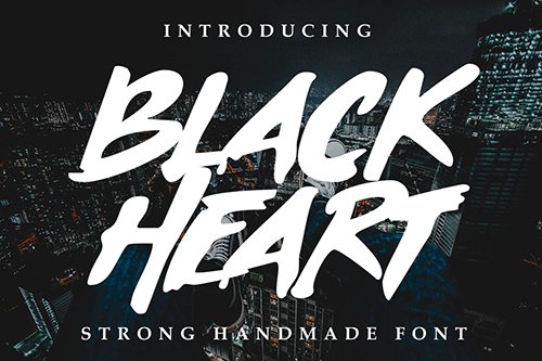 Black Heart Font