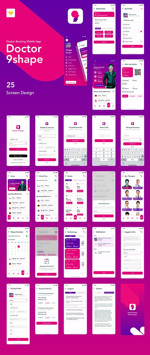 Doctor 9shape Booking Apps IOS Ui Kit