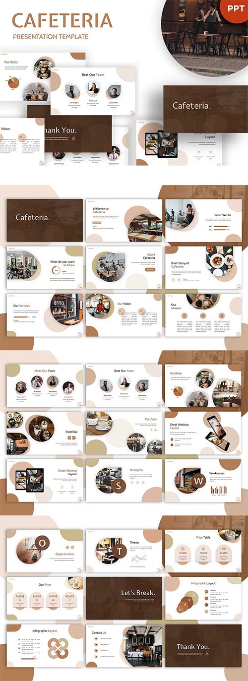 Cafetaria - Restaurant Powerpoint Template