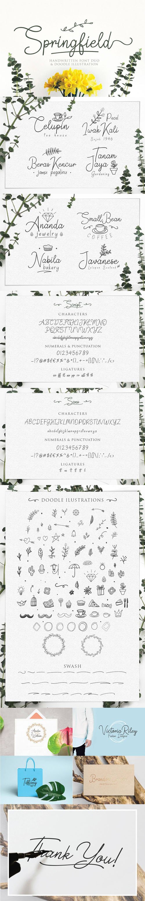 Springfield Handwritten Font