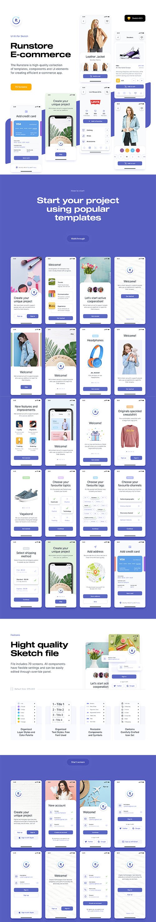 Runstore E-commerce UI Kit
