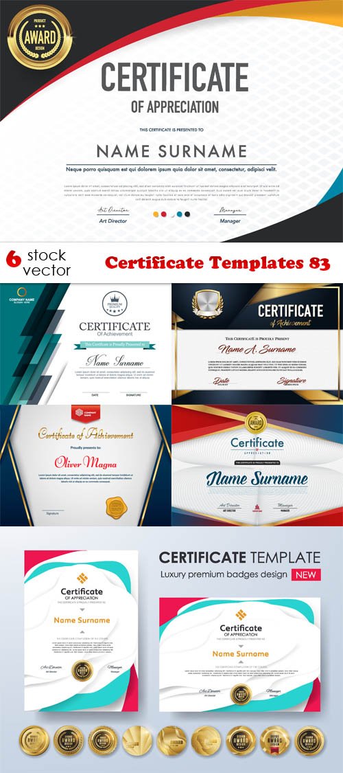 Vectors - Certificate Templates 83