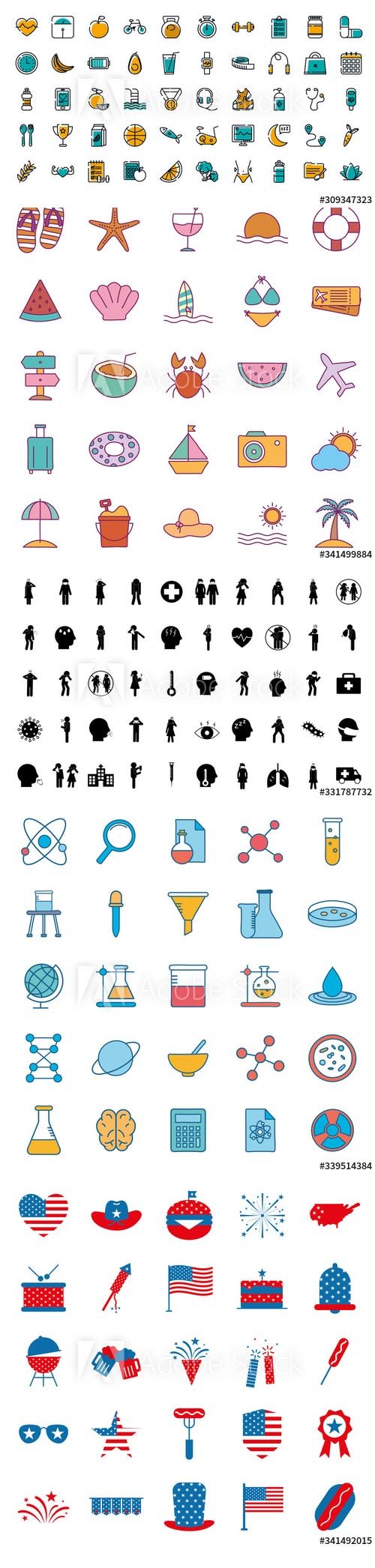 Big Icons Vector Set