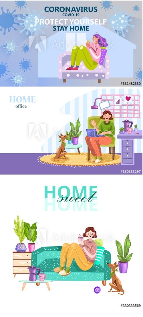 Stay at Home Backgrounds