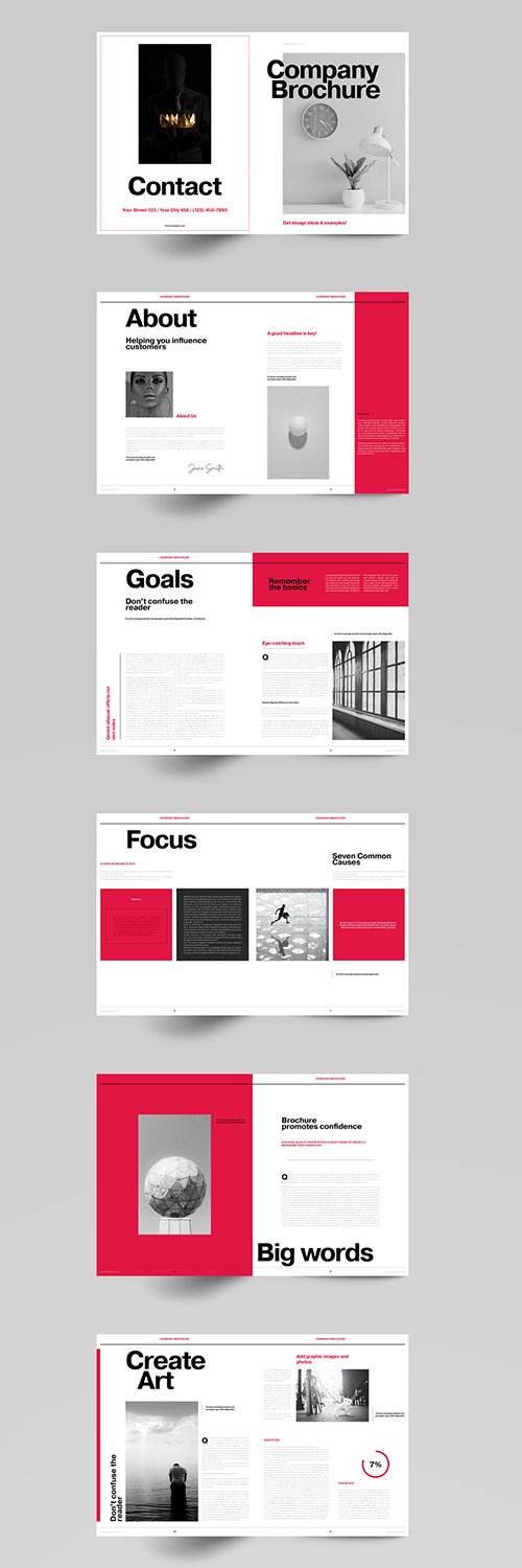 Red Brochure Layout 342446944