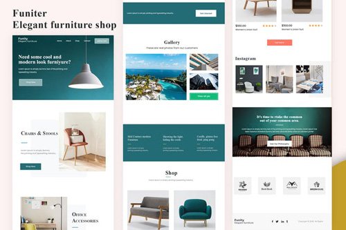 Funiter - Elegant furniture shop Email Newsletter