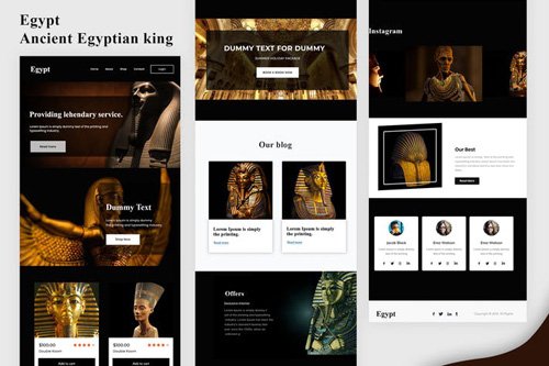 Egypt - Ancient Egyptian king Email Newsletter