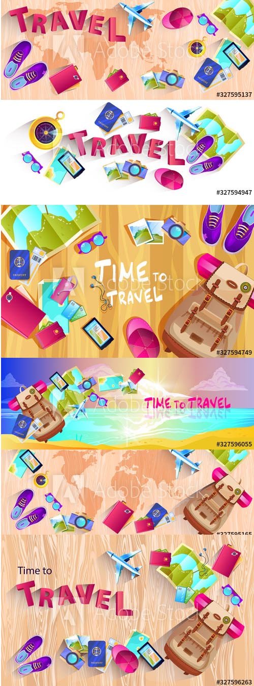 Travel Vector Illustrations Set