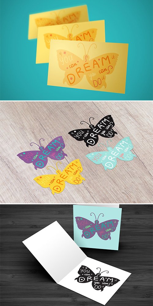 Motivation Lettering In Butterfly