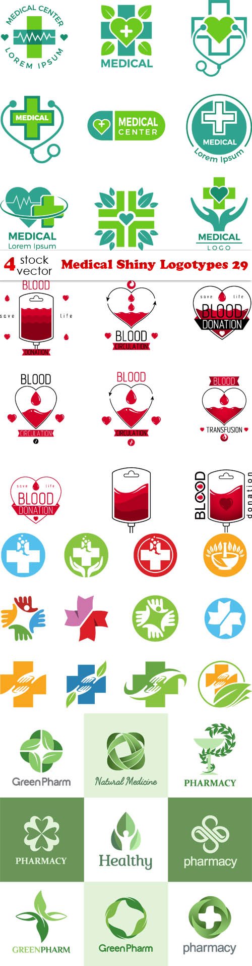 Vectors - Medical Shiny Logotypes 29