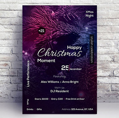 Happy Christmas - Premium flyer psd template