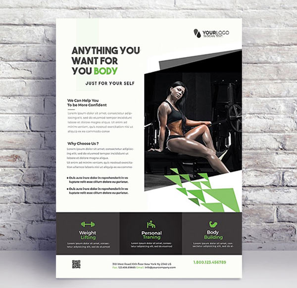 Fit your Body Fitness PSD Flyer