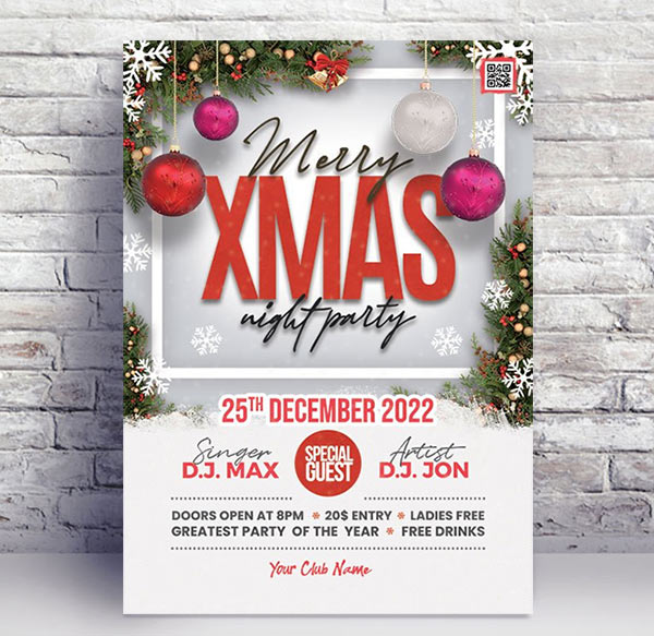 Christmas Party - Premium flyer psd template - Flyer & Poster Templates ...