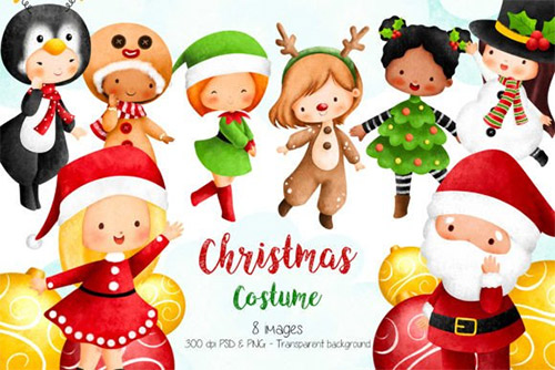 Christmas Costume Clipart